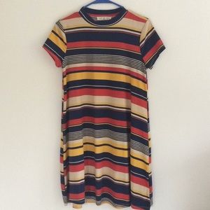 A-line Retro Printed Dress